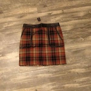 💋Outback red plaid mini skirt